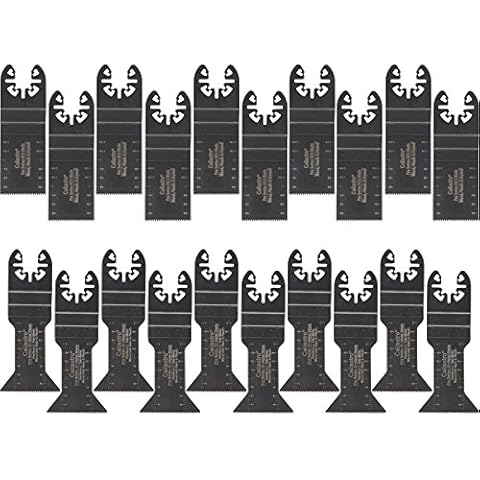 Caliastro 20 Wood Metal Professional Oscillating Multi Tool Quick Release Saw Blades with Universal Fit for Milwaukee, Ridgid, Dewalt, Bosch, Stanley, Ryobi, Skil, Black & Decker Cover