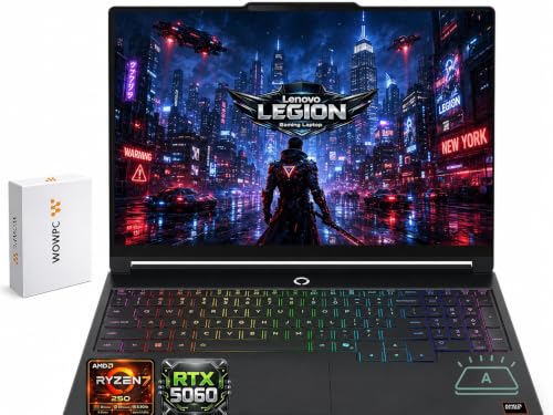 Image of Lenovo Legion 5 15.3 inch Gaming Laptop | AMD Ryzen 7 250 | NVIDIA GeForce RTX 5060 Laptop GPU 8GB | 165Hz OLED | 16GB DDR5 RAM | 1TB PCIe SSD | HDMI 2.1 | for Gaming & Everyday Use