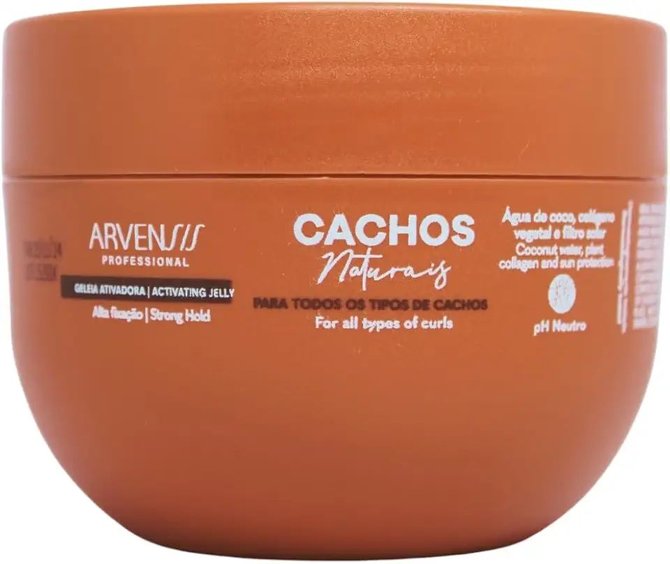 Geleia Ativadora Alta Fixação Arvensis Cachos Naturais - Definição Sem Rigidez, Anti-Frizz, 250g