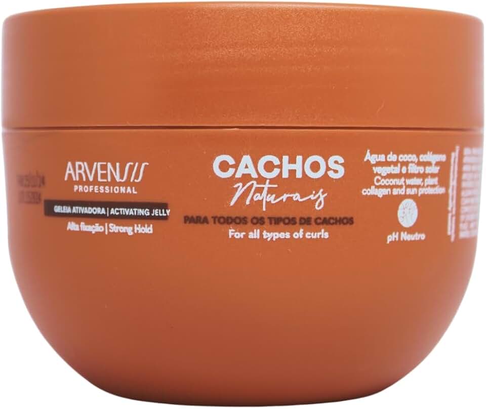 Geleia Ativadora Alta Fixação Arvensis Cachos Naturais - Definição Sem Rigidez, Anti-Frizz, 250g