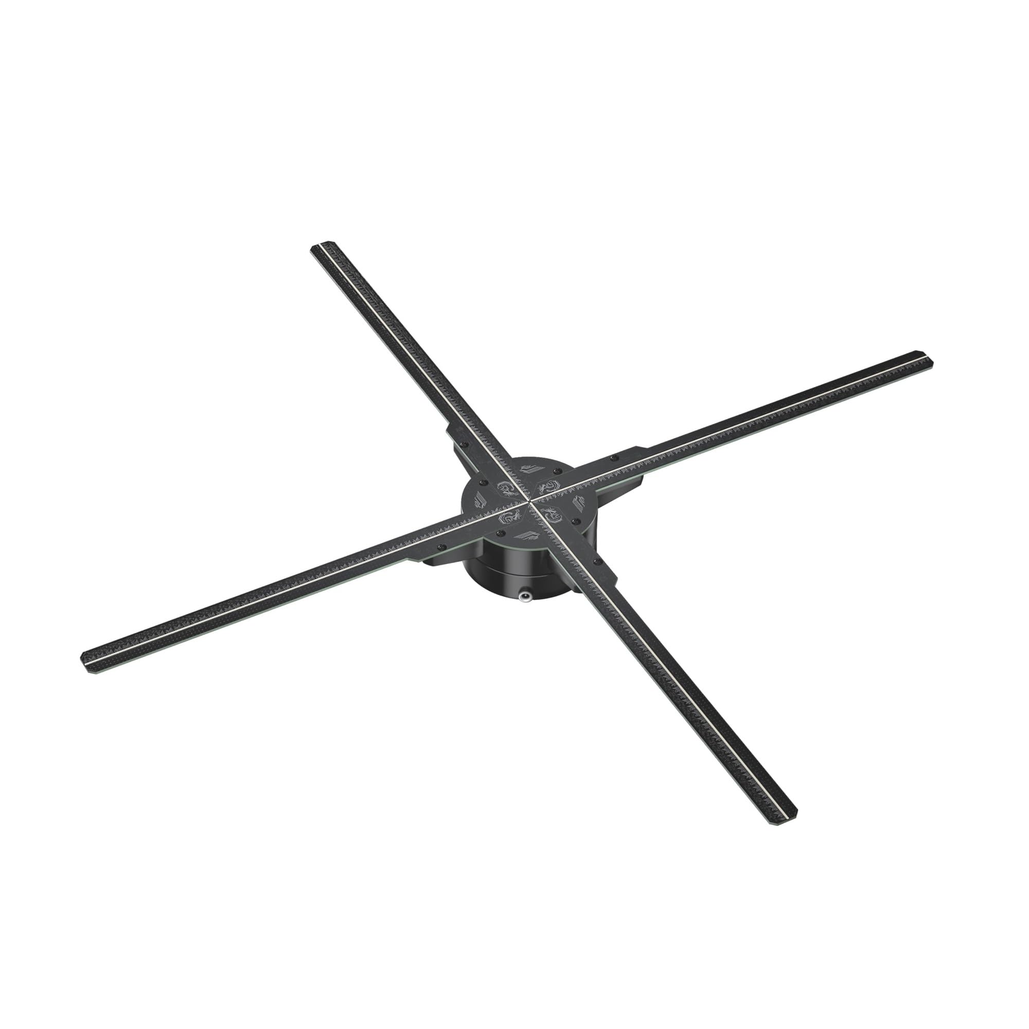 Wentylator z hologramem 3D, Projektor holograficzny 3D Ekran wentylatora Wifi Lampa holograficzna LED Zawieszenie gołym okiem Wyświetlacz wirtualnego obrazu