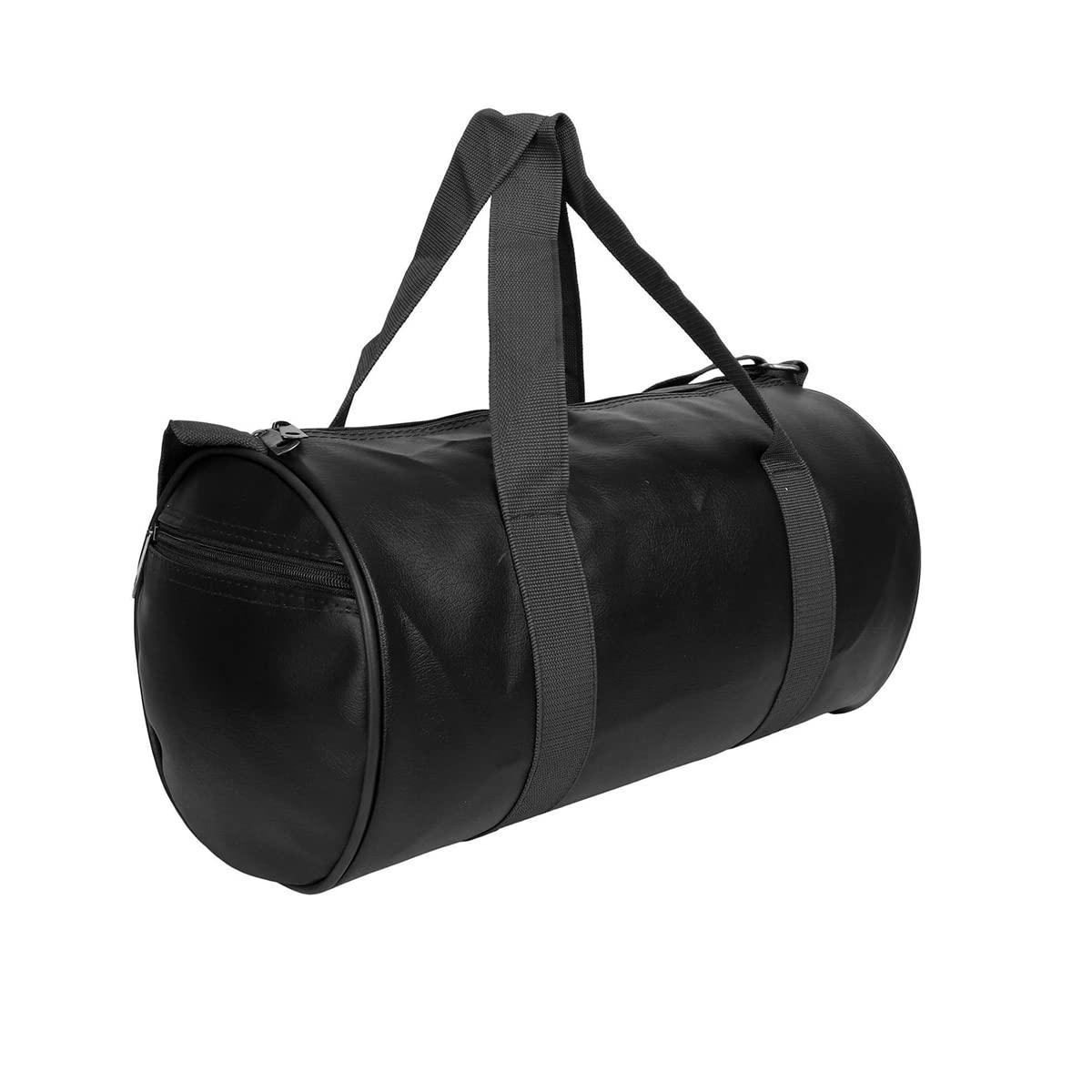 Gym Duffel Bag 20L Black Faux Leather Detachable Shoulder Straps Sports Travel Fitness Gym Kit Multipurpose Bag Zipper Bag Trendy Backpack-image-33