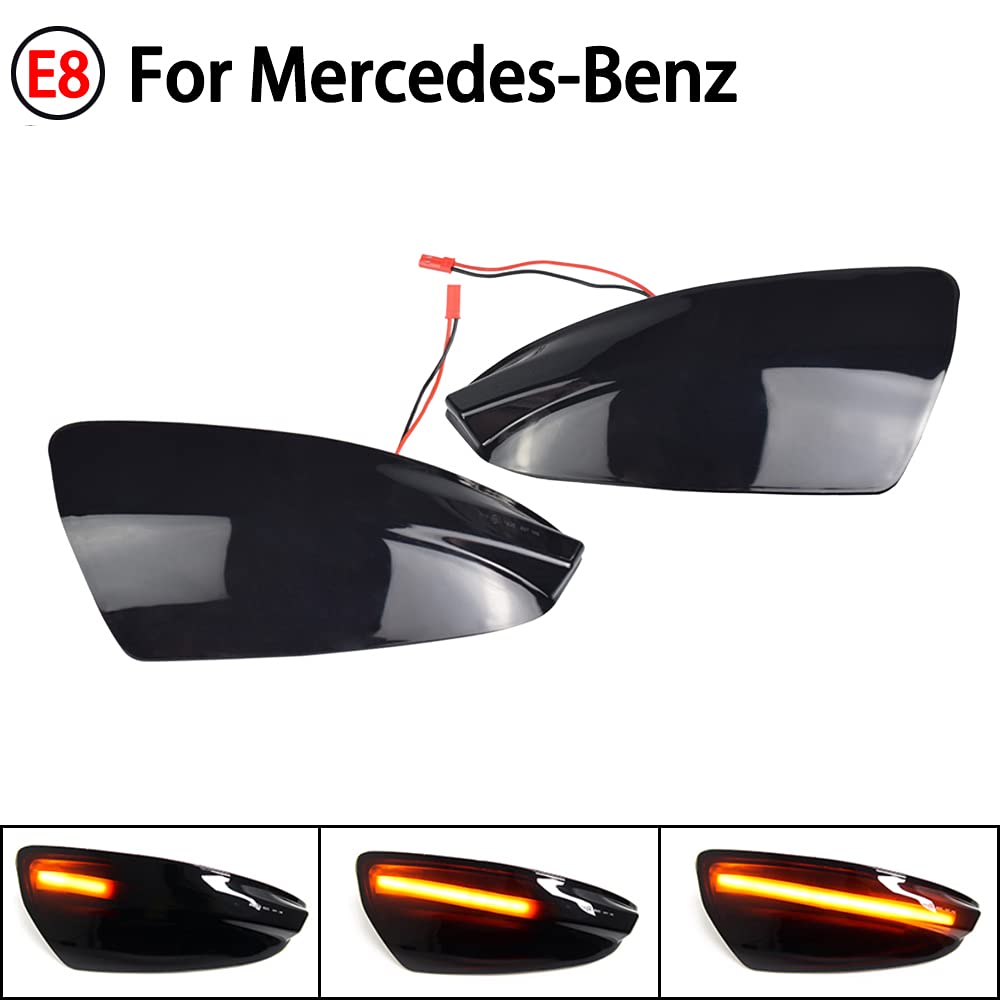 Retrovisor con luci di direzione dinamiche a LED per Mercedes-Benz W204 W639 W164 ML Class C-Class