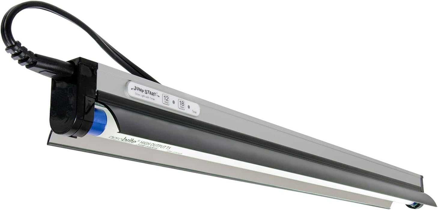 Jump Start T5 Fixture w/Lamp, Reflector, and Timer, 2 ft