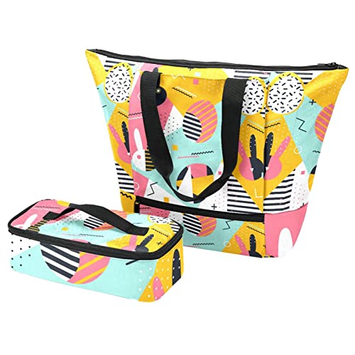 Sac fourre-tout ciel étoilé avec grand sac isotherme pour voyage et école