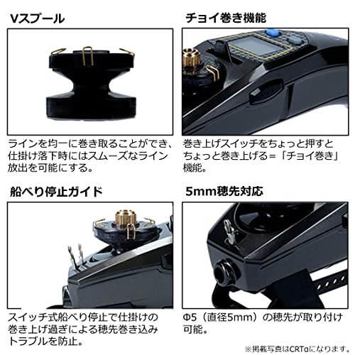 ダイワ(DAIWA) リール クリスティアワカサギ E ブラック 4枚目