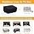 Tabletop Grill Cover for Pit Boss 75275, PB336GS, PB100P1, Cuisinart CGG-306, 24 x18x13 Table Top 2-Burner Portable Grill Cover, Heavy Duty Outdoor Waterproof Tabletop Grill Cover