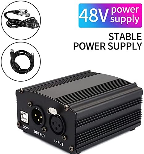Amazon.co.jp: Phantom Power Supply 48V ポータブル ファントム電源