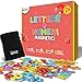 Smart Panda 104 Lettere e Numeri Magnetici per Bambini – Set Alfabeto Magnetico – Magneti per Il Frigo - Giochi Educativi per Insegnare a Scrivere e Leggere ai Bambini – con Accenti Italiani