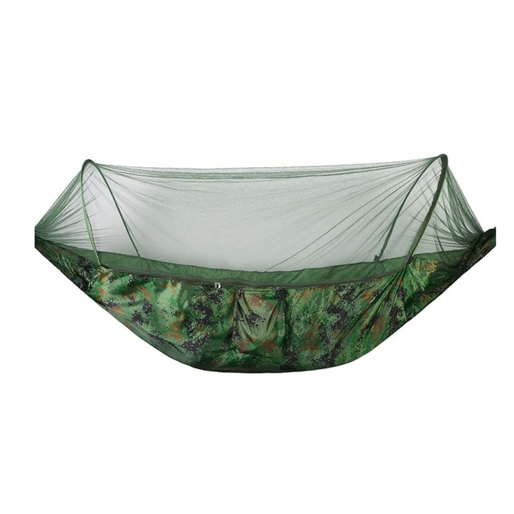 Amaca da Campeggio Pop-up Doppia Oversize Portatile 114x55 Pollici con zanzariera Letto da Viaggio Amaca Altalena in Nylon
