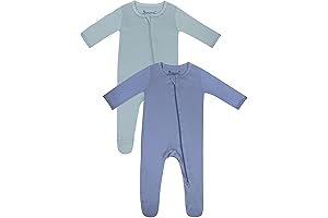 Soft Bamboo Double Zipper Footie Pajamas Baby