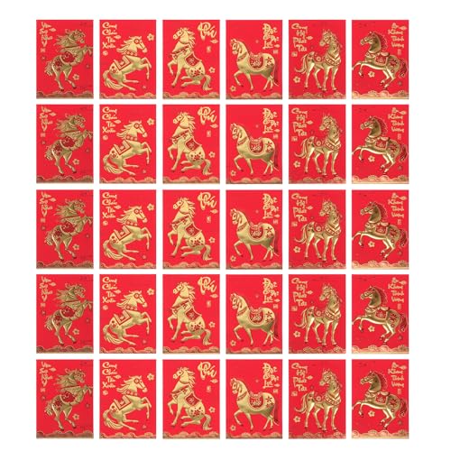 Envelopes for Spring Festival Year of the Horse : grand lot de enveloppes de monnaie du Nouvel An