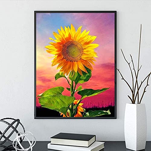 Broderie diamant tournesol 5D strass image artisanat - 2