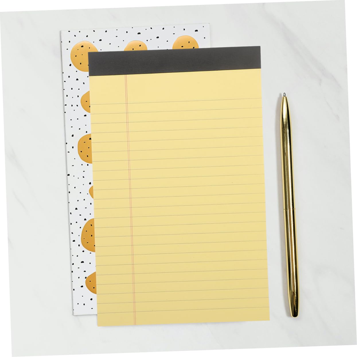 Bloc-notes Juridique Jaune, 12 Blocs, Papier Ligné, Pages Détachables