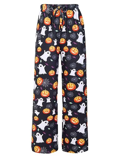 UNICOMIDEA Kid Christmas Pajamas Pants Loose Pyjama Jogger for Boy Girl 3D Xmas Bottoms 6-16 Years