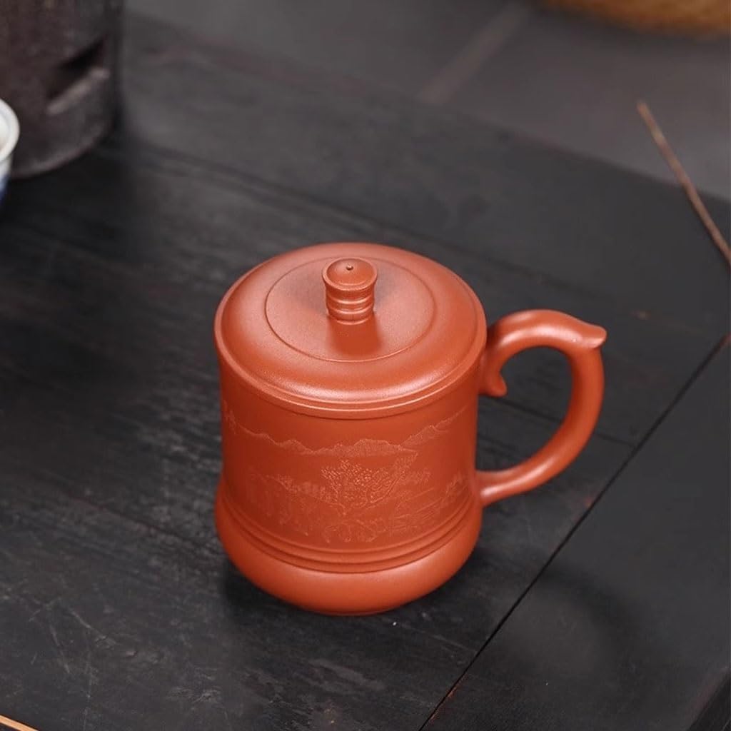 Tasse à Thé avec Couvercle et Compartiment filtrant, Tasse de Sable Violet, Tasse à thé, Tasse à Eau, Grande capacité, Service à thé Kung Fu for Une Personne Diffuseur de Thé