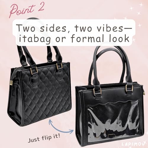 Ita Bag Kawaii Cute Small Shoulder Bag Mini Handbags Pin Display Bags with Insert Cutecore Kawaiicore4