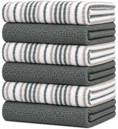 Bumble Kitchen Towels 6 Pack 100% Cotton Dish...