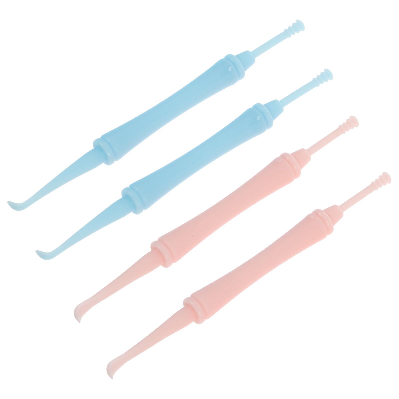 4 pcs Portable Ear Wax Removal Tools Spiral Ear Spoon Kit for Earwax Cleaning and Stubborn Wax Care