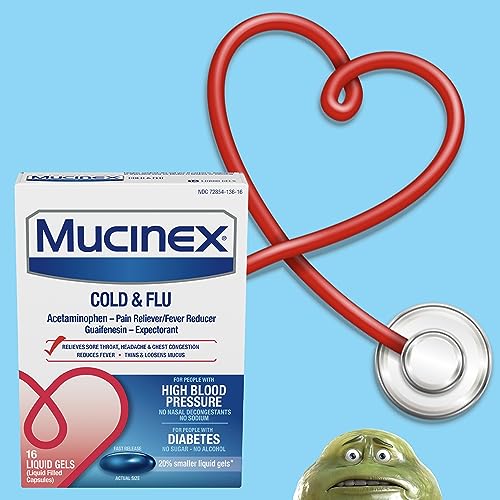 Mucinex Cold & Flu High Blood Pressure Liquid Gels thumb #7