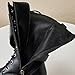 Girl Lace Up Boots Sparkly Rhinestone Strap Fashion Western Riding Boots Side Zip Up Combat Chunky Bottom Kids Boot