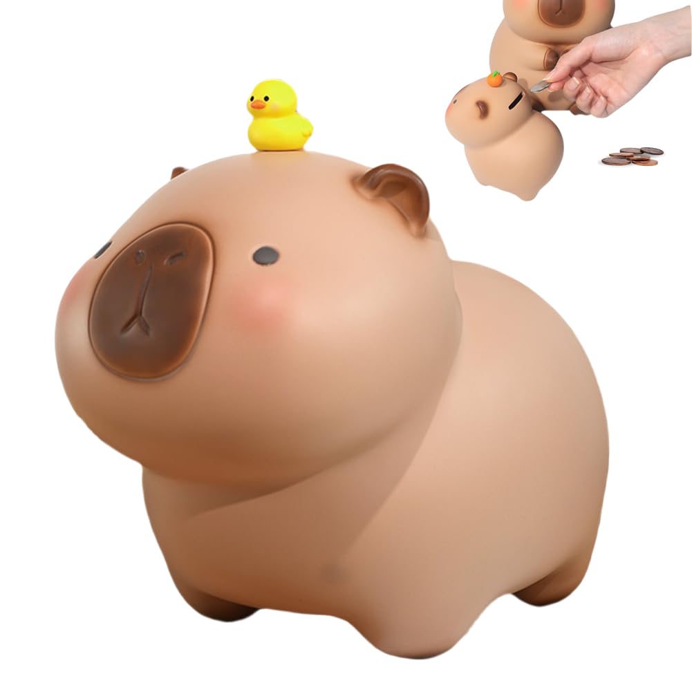 Capybara Piggy Bank, Capybara Coin Bank Piggy Bank, Creative Cute Cartoon Capybara Storage Money Box, Capybara Money Coin Bank for Boys and Girls,