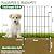 Decorative Garden Fence 10 Pack - 17 in (H) x 10.8 ft (L) No Dig Dog Animal Barrier Rabbit Fence Rustproof Metal Wire Panel Border, Animal Ground Stakes Fencing for Garden, Patio