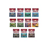 David Sunflower Seeds Variety 11Pack of Flavored Sunflower 5.25 oz plus 12 oz cups