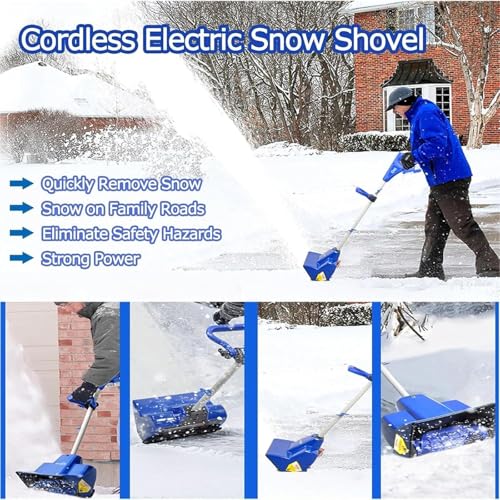 Souffleuse à neige sans fil avec 2 batteries et chargeur inclus - 6