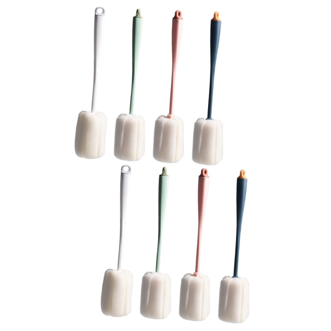 VICASKY 8piezas Cepillos De Limpieza para Biberones y Vasos Cepillo De Esponja y Absorbente para Limpieza Efectiva Daños