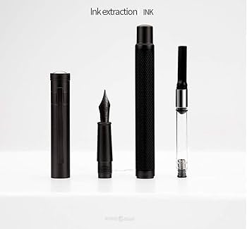 Amazon | 黒き森万年筆極細字 金属のギフトボックス Hongdian | 万年筆