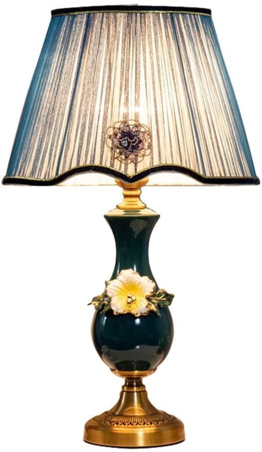 Lampe de table en céramique émail 3D sculpté main style milieu du siècle
