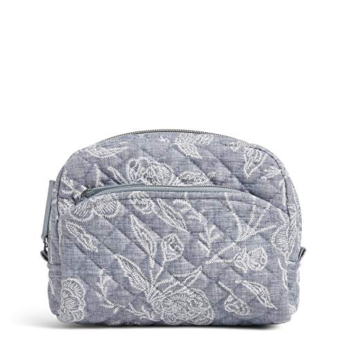 Vera Bradley Signature Cotton Medium Cosmetic Makeup Organizer Bag, Park Lace