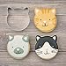 Cat Cookie Cutters 3-Pc. Set Made in USA by Ann Clark, Cat Face, Sitting Cat, Curled Cat