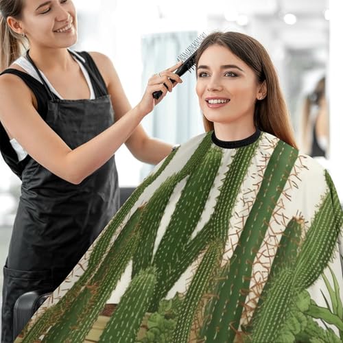 Capa para Corte de Cabello Cactus Tropical 170x144 cm miniatura 5