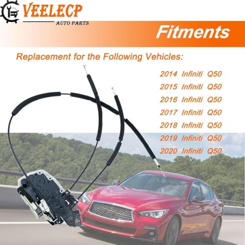 Image of Door Lock Actuator Compatible with 2014-2020 Q50 Rear Right Passenger Side