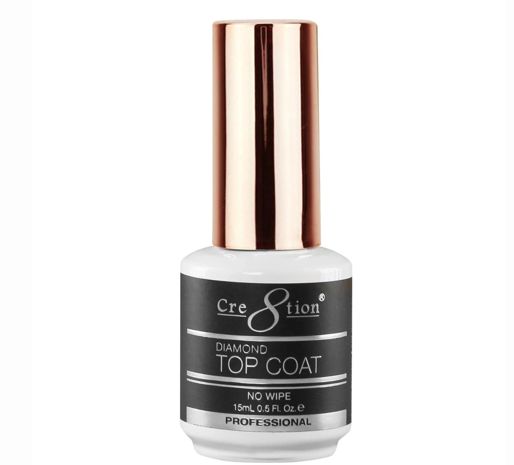 Tori + Mika Stain Resistant Free Top Coat Gel Polish Soak Off No Wipe 0.5oz Nail Polish LED/UV Lamp Cure Great Work on Natural and Fake Acrylic Nails