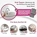 Sink Topper Bathroom Counter Cover & Storage Saver, Foldable Silicone Mat for Hot Tools, Hair Styling & Makeup, Beauty Brush Cleaning Mat, RV Camper Sink Cover & for Small Spaces (Large Silver)