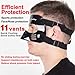 Qiancheng Nose Guard Face Shield for Broken Nose, Adjustable Face Guard with Padding, Protection from Impact Injuries to Nose and Face for Unisex Adult, QC-L2 Black