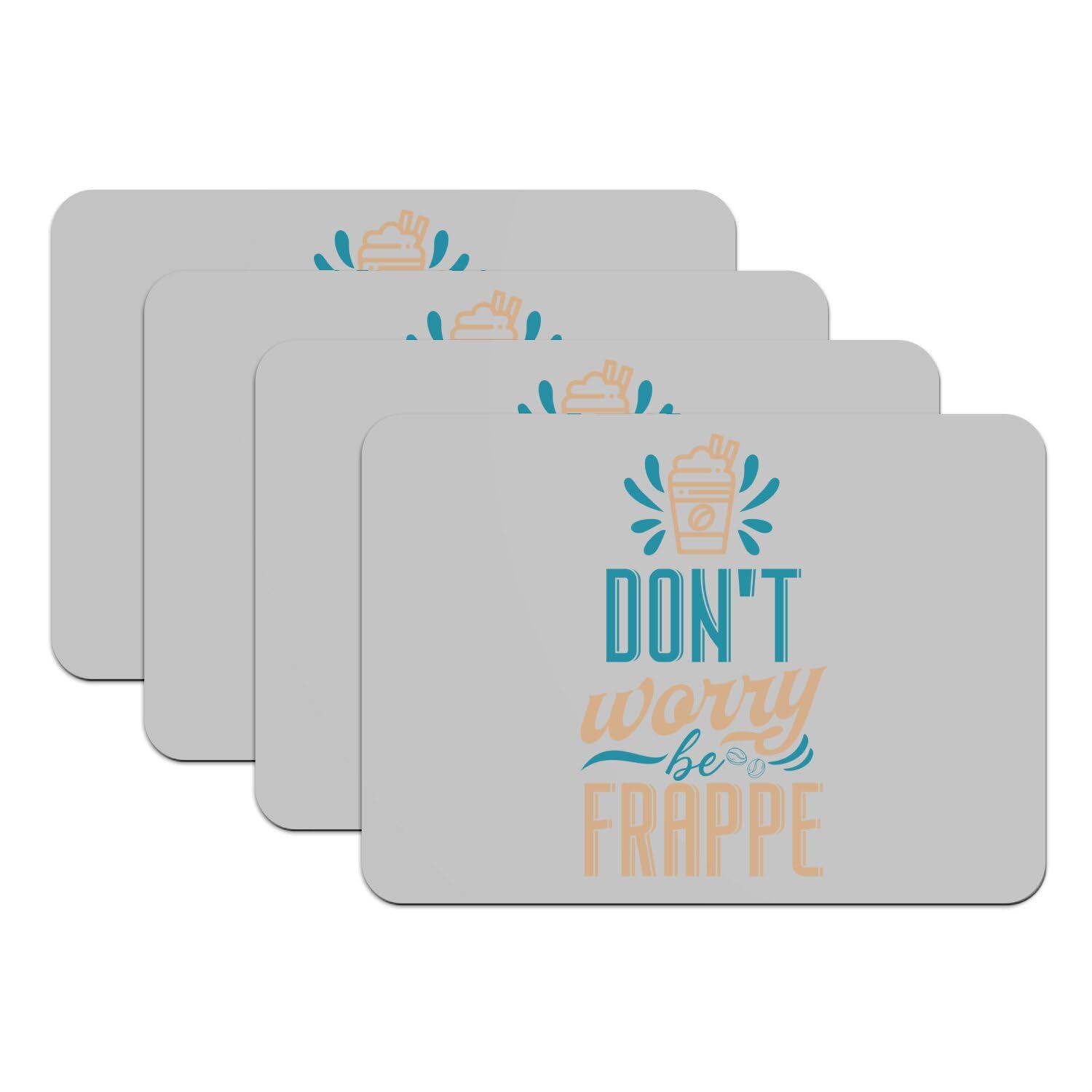 Sets de table en caoutchouc gris pour repas de famille