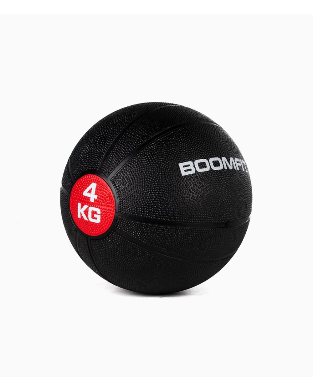 BOOMFIT Medizinball Polypropylen Schwarz Rot | Funktionelles Krafttraining Rehabilitation Physiotherapie | Boxen Muay-Thai MMA Fußball Kampfsport | Russian Twists Sit-up Throws | 4 6 und 10 kg