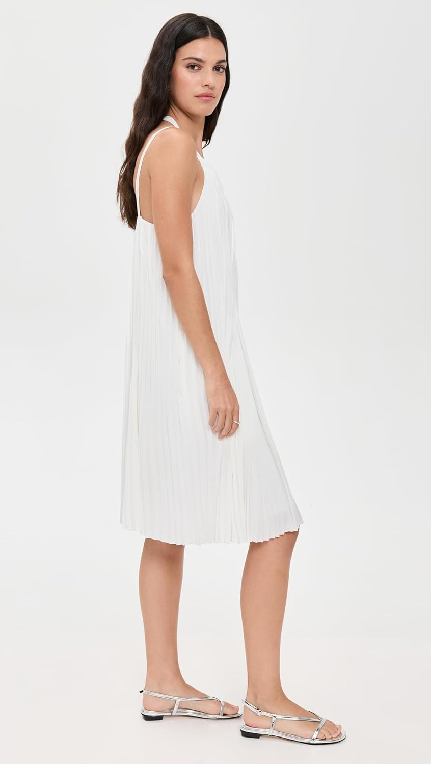 Vince Women's Pleated A-Line Pintuck Dress - Image 4