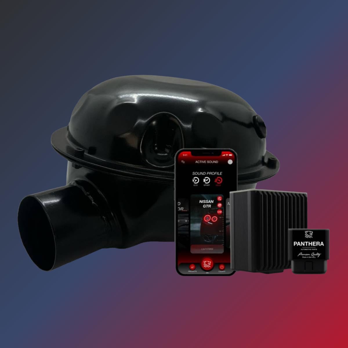 TOPGEAR PANTHERA Amplificador de Sonido de Escape Electrónico Único (Alimentado por la Unidad de Control OBD Panthera LEO 7.0)