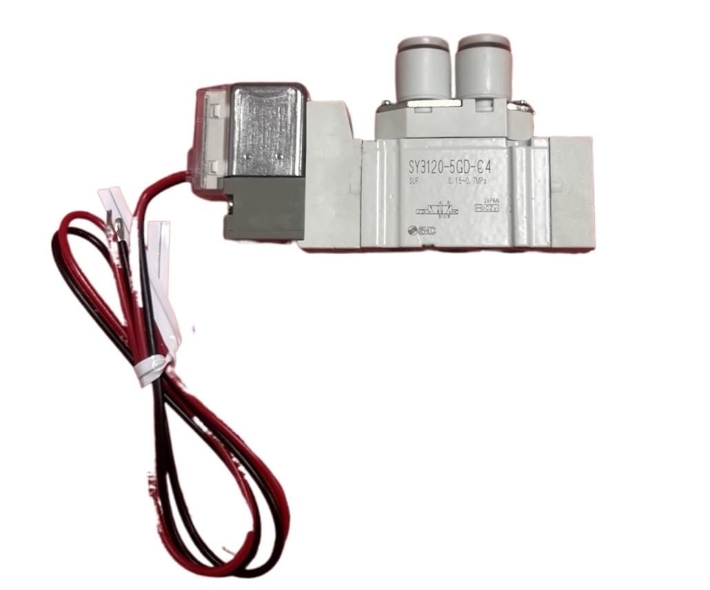 Électrovanne SY3120-5MZE-M5 à économie d'énergie et connecteur LED M5
