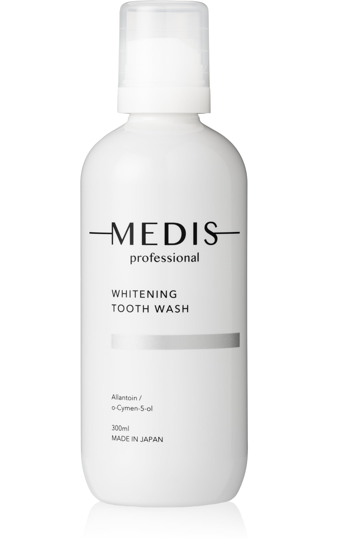 MEDIS White Over-the-Counter Drug Mouthwash for Bad Breath Care Whitening [Full Protection for Sparkling White Teeth × Prevents Bad Breath and Periodontal Disease × 300ml] 1本