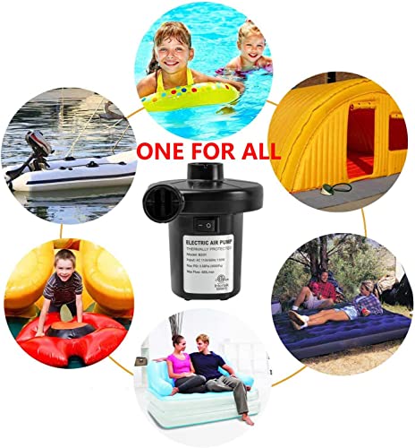 image for BOMPOW Electric Air Pump for Inflatables Air Mattress Pump Bed Pool To