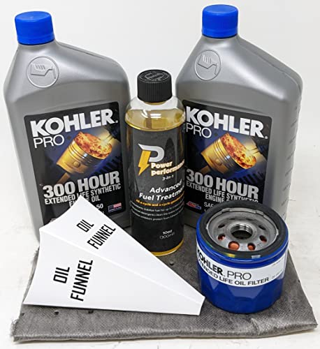 Kit de cambio de aceite sintético 10W-50 2 cuartos Kohler miniatura 1