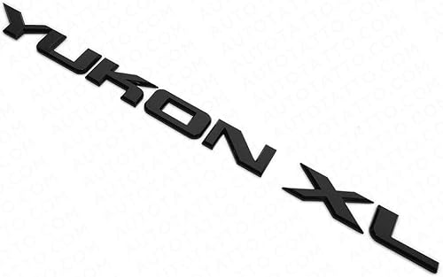Miniatura 3 de 1 emblema de placa de identificación de Yukon XL para puerta elevadorapuerta para SUV HD, repuesto deportivo para Yukon (negro brillante)