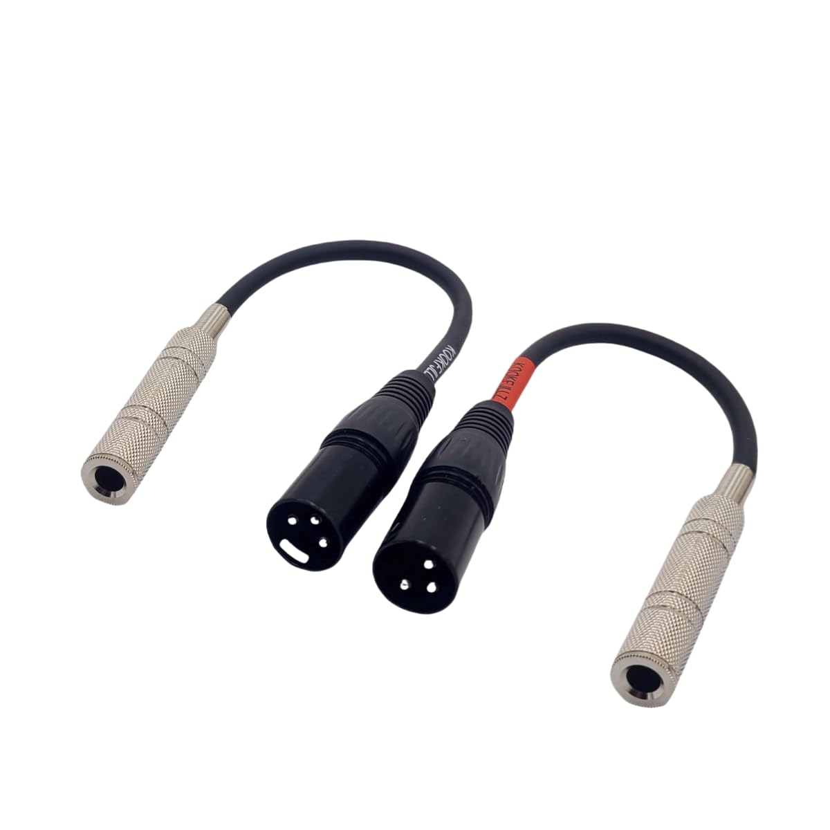KOOKFJLLZ 2-Pack XLR to ¼” Patch Cable - 6.35mm Female to XLR Male Stereo Audio Adapter Cable, 6 inches