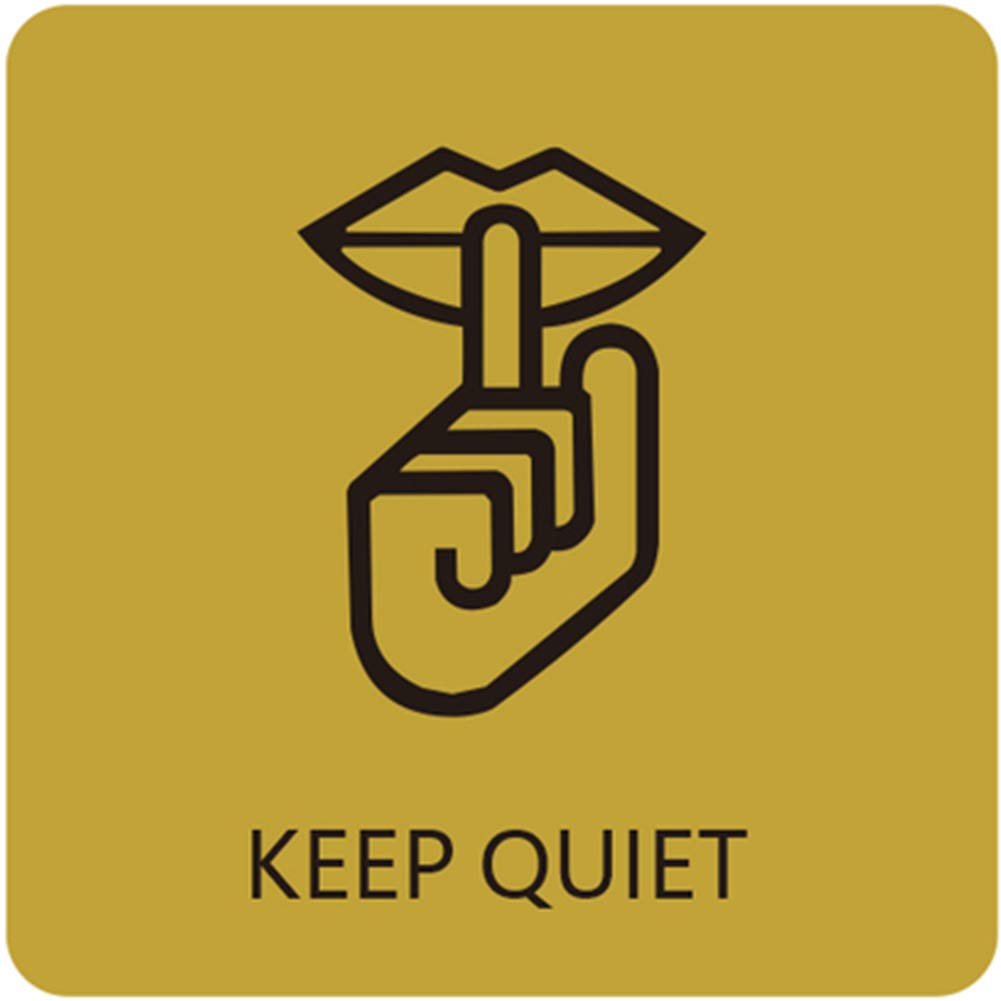 Amazon | Umora KEEP QUIET お静かに 注意サイン 店舗 ステッカー 看板 